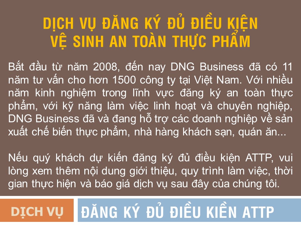 Dịch vụ an toàn thực phẩm tại đà nẵng