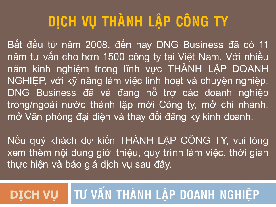 Dịch vụ thành lập công ty tại Quảng Nam