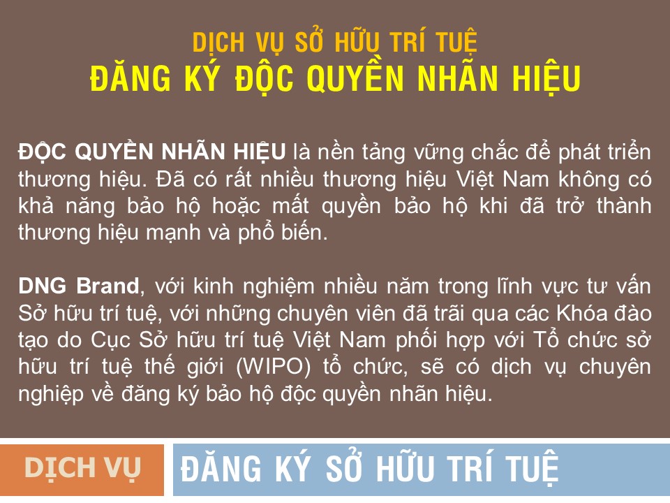 ĐĂNG KÝ SỞ HỮU TRÍ TUỆ TẠI HỘI AN