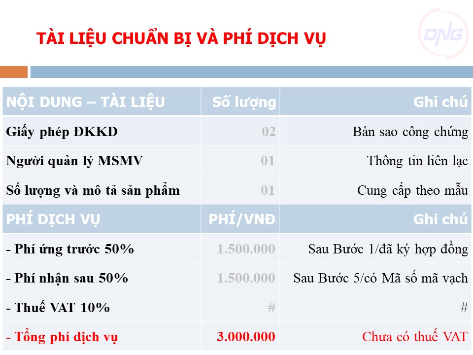 ĐĂNG KÝ MÃ SỐ MÃ VẠCH TẠI ĐÀ NẴNG